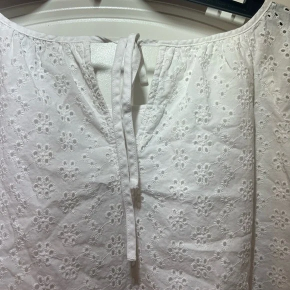 LOFT White Relaxed Boxy Blouse - Picture 6 of 6